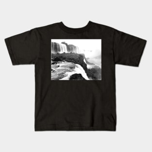 vintage photo of iguazu falls Kids T-Shirt